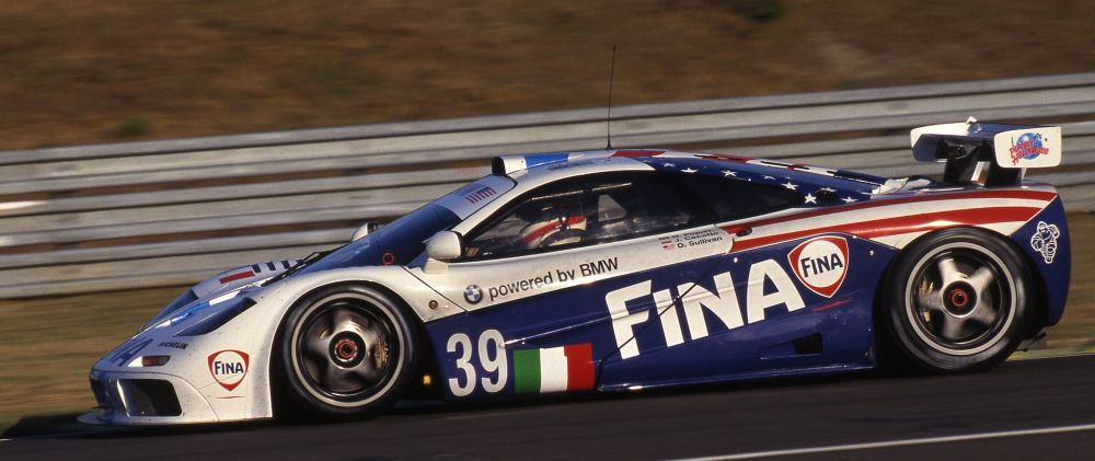 The 1996 McLaren F1 GTR is on loan from BMW North America.