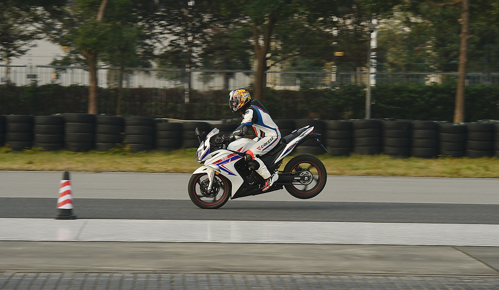 Bosch ABS safety system for motorcycle.