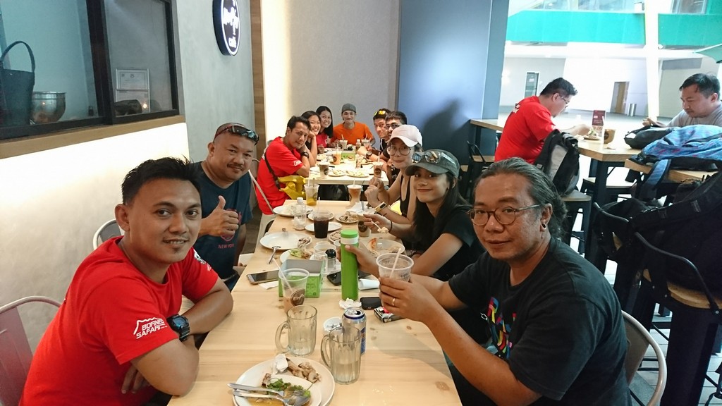 Sitting down to a meal in a mall seems a little weird after days of standing up and eating quickly and conking off soon after a tiring day on the trail.