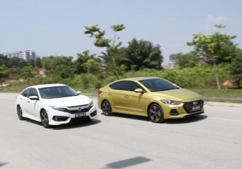 Honda Civic 1.5TC-P and Hyundai ELantra Sport 1.6 - 05