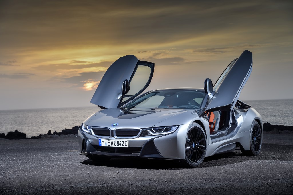BMW i8 coupe.