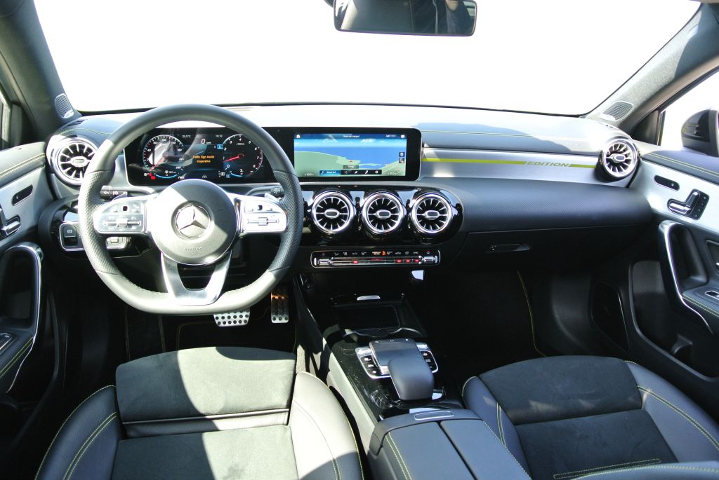 The A 250 Edition 1 interior