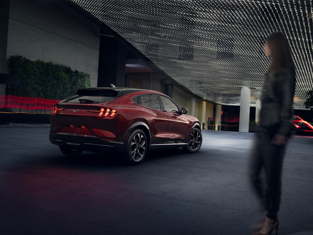 Clever design and engineering disguise rear-seat roominess and ample cargo space in the Mustang Mach-E.