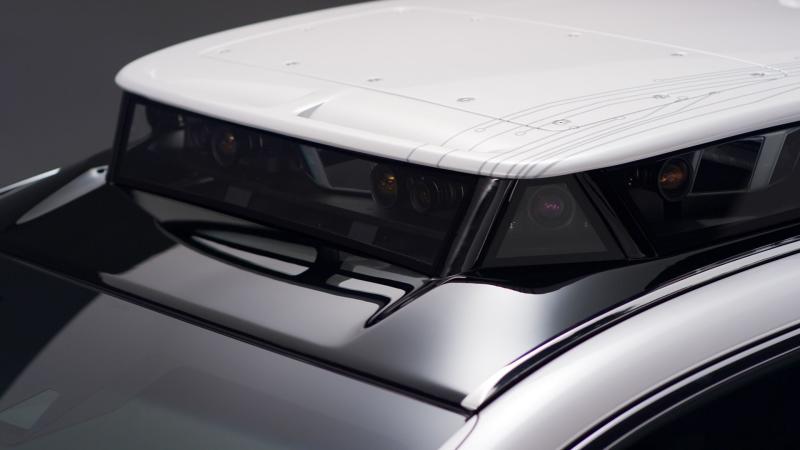 The TRI-P4 roof has an array of sensors and cameras.