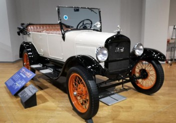 A 1927 Ford Model T Touring.