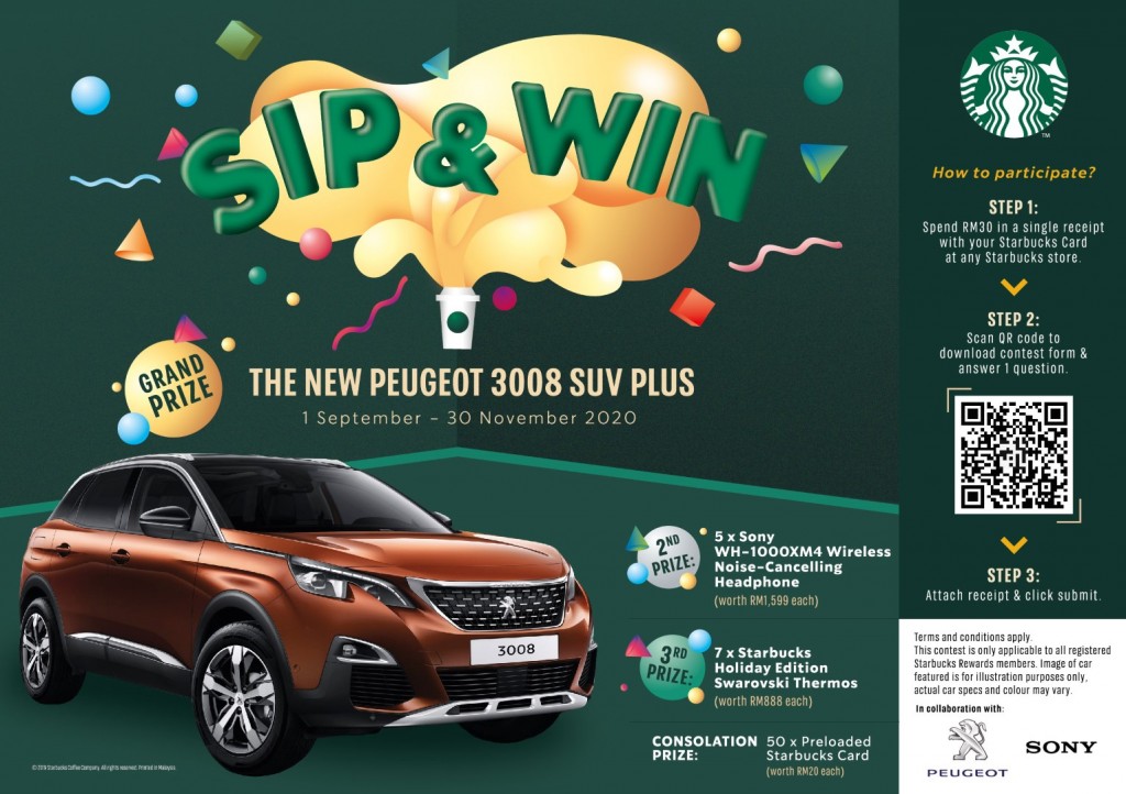 Peugeot x Starbucks - 01 Sip and Win contest