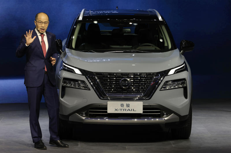 The new X-Trail in Shanghai. - AP