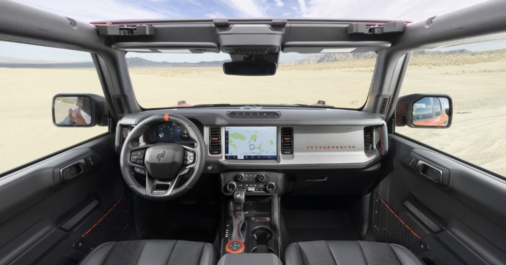 2022 Bronco Raptor Interior - Black Onyx