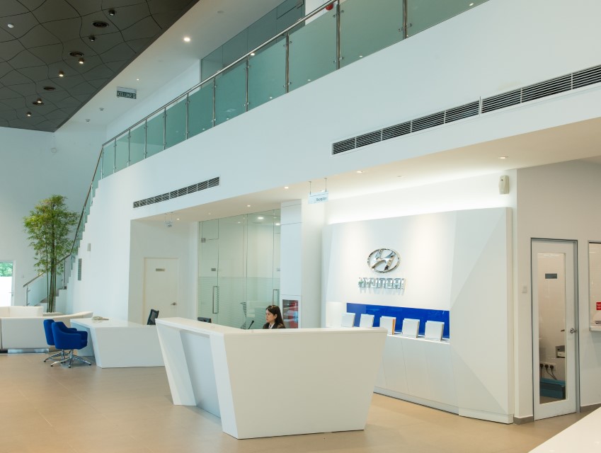 Sime Darby Auto Hyundai, Old Klang Road's Interior Reception Counter