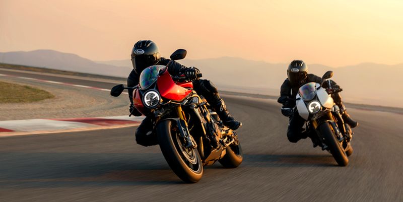 There are several new models in the sports tourer range, such as the Triumph Speed triple 1200 RR.