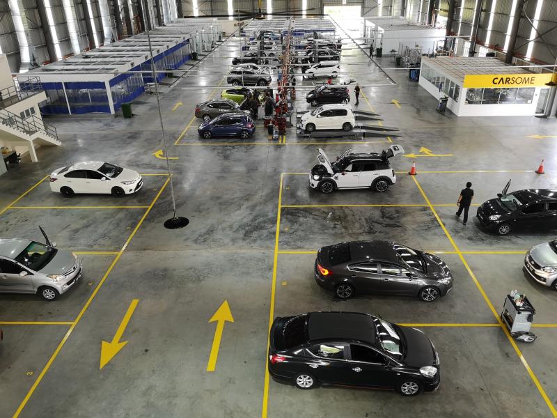 The refurbishment centre has large open space.