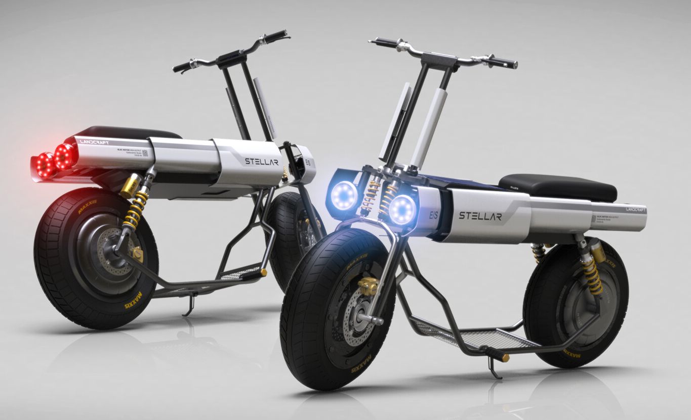 News: Stellar Landcraft motorcycle concept comes with solar panel | CarSifu