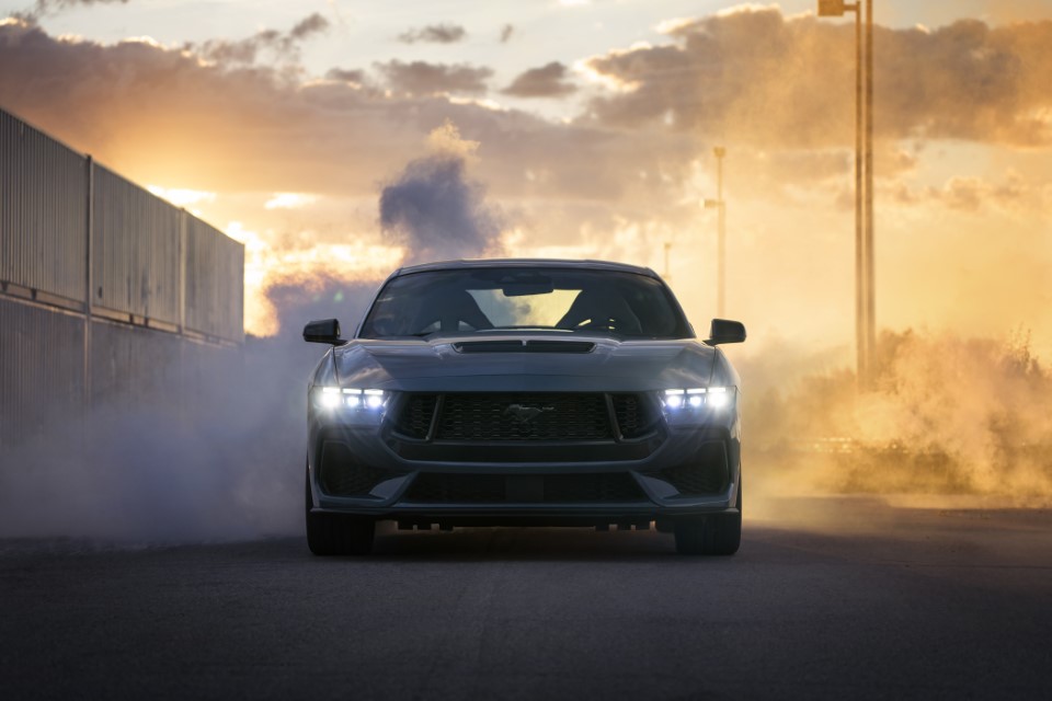 The seventh generation Mustang is the most exhilarating and visceral yet, from its fighter jet-inspired digital cockpit to new advanced turbocharged and naturally aspirated engines to its edgier yet timeless exterior design. Pre-production vehicles shown.