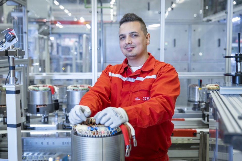 The electric motors for the Audi Q8 e-tron are made in Györ, Hungary.
