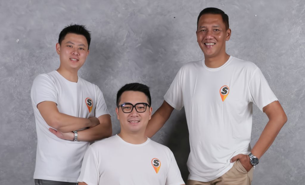 The management team at Soul Parking are (from left) Wijaya, Darmansjah and Depirianto.