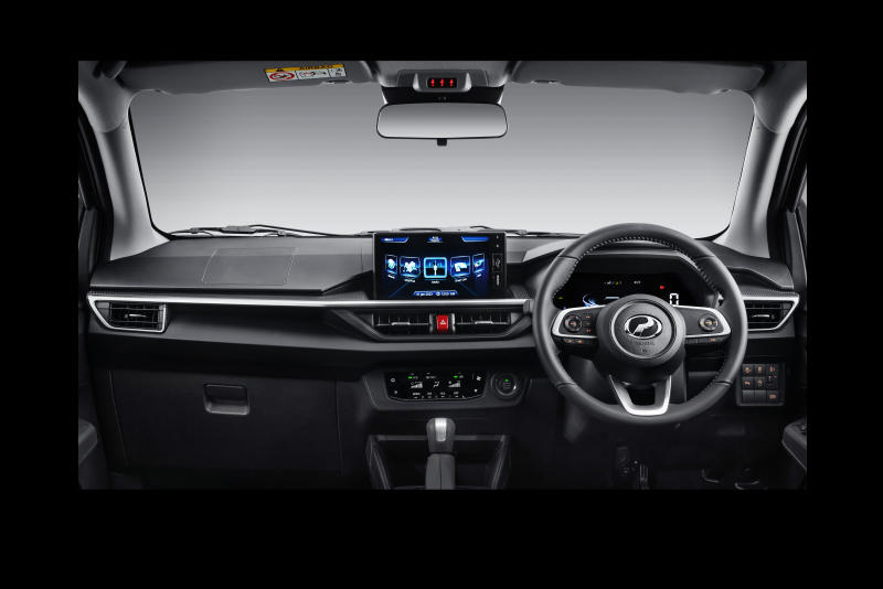 The top-of-the-line Axia AV has the most stylish interior. 