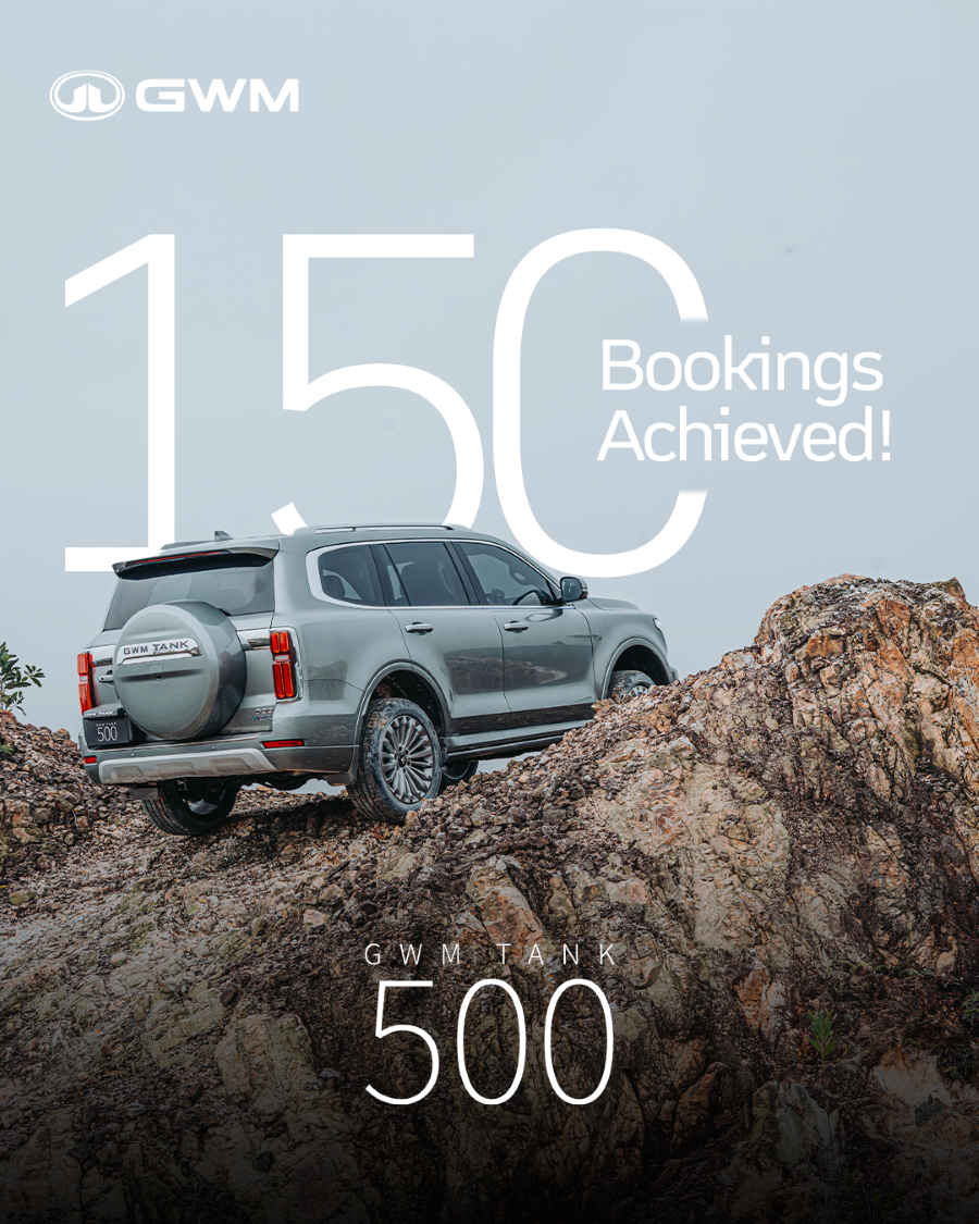 GWM Malaysia Celebrates 150 Bookings of the All-New TANK 500 HEV Following Its Launch_EN_A