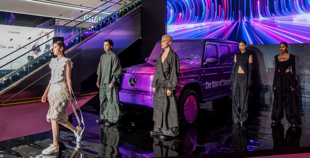 A sneak-peak of the all-new electric G-Class and fashion showcase