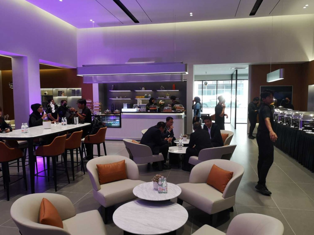 Lounge and refreshment area.