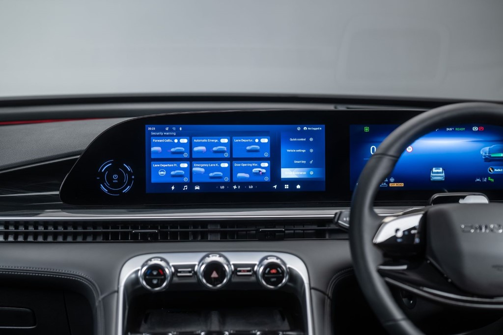 OMODA 9 dash image of some safety controls (Custom)