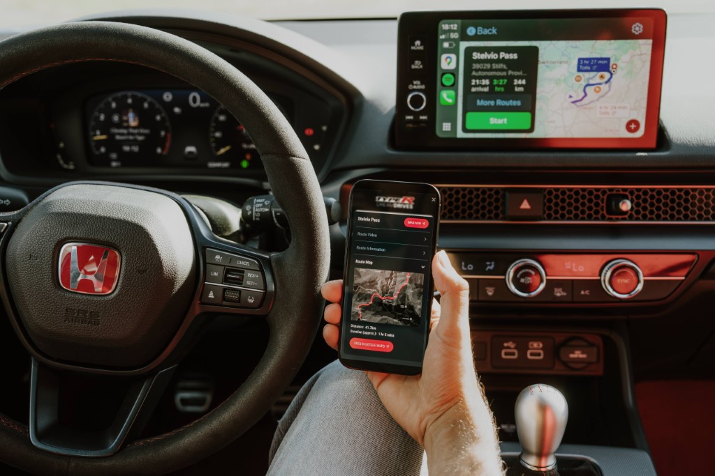 Honda Type R Dream Drives - Interactive Map Preview