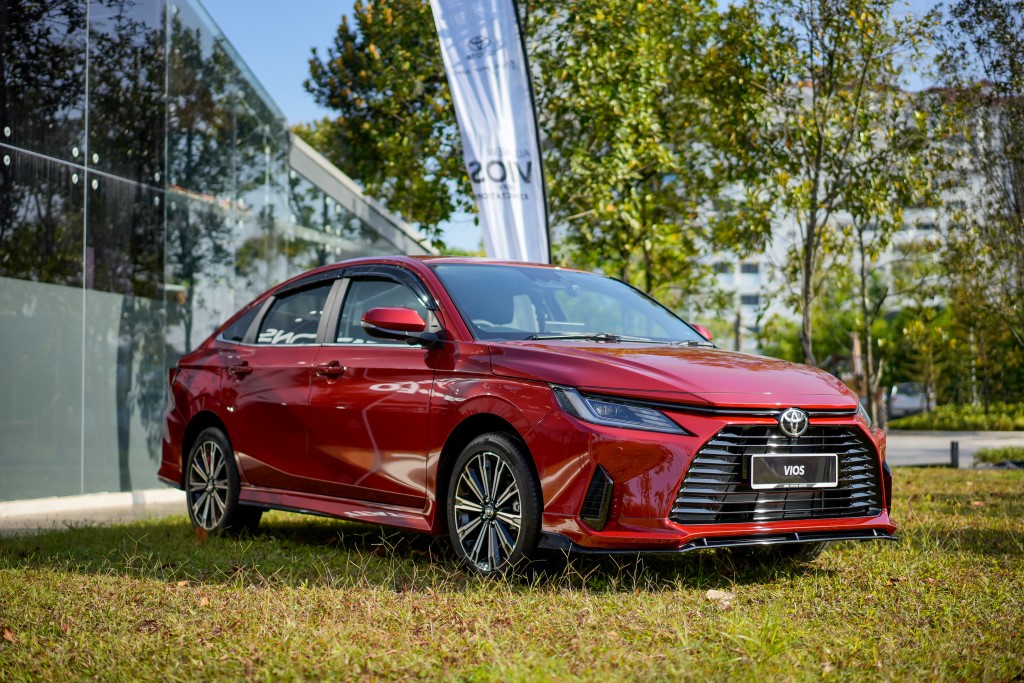 The Vios has a sleek and sporty silhouette.