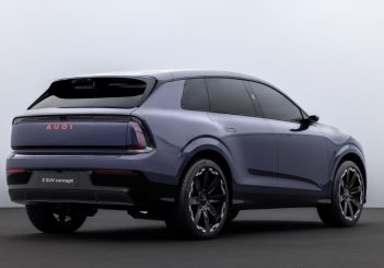 Indoor studio shot, exterior, three-quarter view