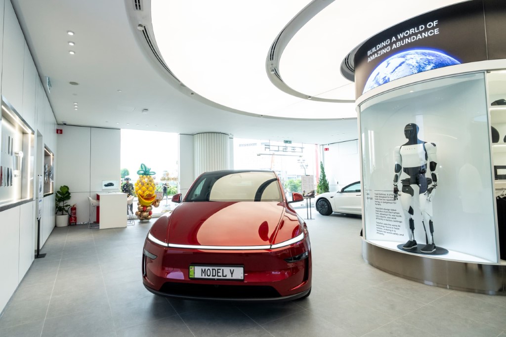 The 3,300 sq ft Tesla Experience Centre is located at G-019,