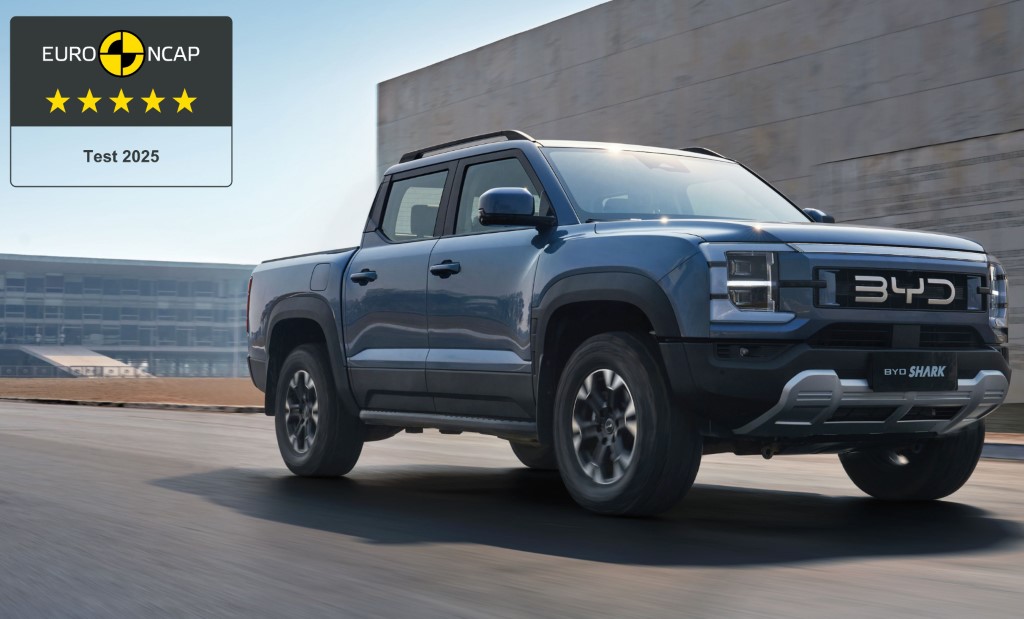 BYD Shark Pickup Earns 5-Star Euro NCAP Safety Rating